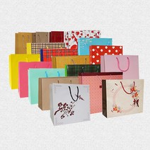 정원패키지 종이쇼핑백(330mm*100mm*450mm)25장단위, 1개, 유광마대무늬=25장