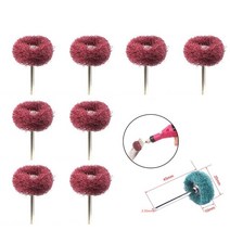 아이스오거 아이스드릴 오거드릴미니 드릴 연마 브러시 2.35mm 생크 나일론 버핑 휠 Dremel 로타리 핸드 툴, 02 red_05 30pcs