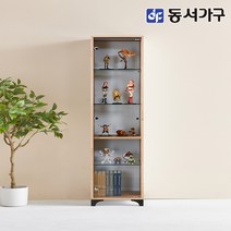 동서가구 소프 디프 600 키큰 유리 장식장 DNA023 착불, 오크