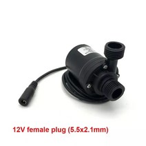 워터펌프 초저소음 800lh 5m dc 12v 24v 가정용 휴대용 브러시리스 모터 냉각 시스템 분수 히터 미니용 잠수정 워터 펌프, 12v DC 커넥터