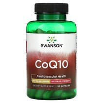 Swanson (스완슨) CoQ10 10mg 캡슐 100정, 30 개, 200mg