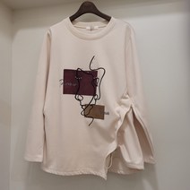 멜본 멜본 stla23135 페이스라인 기모티셔츠