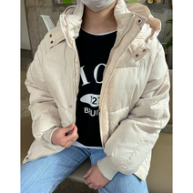 [루이너프] 스탠다드핏 심플 후드 숏패딩(갓성비 / 데일리 베이직템 / 2color)