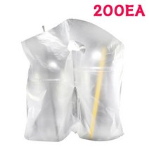 비닐캐리어 2구 200개 일회용캐리어 테이크아웃 무지, 상세페이지 참조, 상세페이지 참조