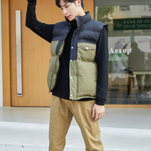 66 star 남자패딩조끼 오리털패딩