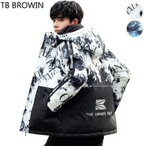 TB BROWIN M-3XL 스키복 래피티 코트 환절기