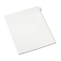 Avery Individual Legal Exhibit Dividers Allstate Style 2 Side Tab 8.5 x 11 inches Pack of 25 (8, 1