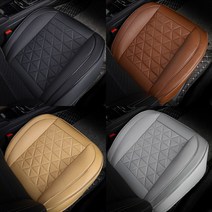 차량용시트커버 가죽방석 의자 카시트 보호 교체 카바 전차종 모닝 레이 스포티지 소나타 제네시스, 레더 그레이 1개 CU-05