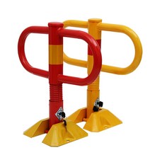 아파트 주차장 주차금지대 주차봉 볼라드 차단기 도로, 노란색 두꺼운 충돌 방지 + 나사 + 렌치