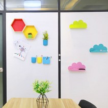 간편접착 화이트보드 시트 100x45cm 냉장고메모판