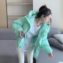 패딩점퍼 다운 코튼 귀여운 여성 숏 패딩