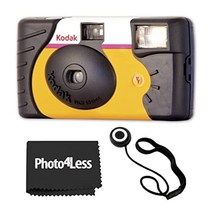 코닥 파워 플래시 35mm 일회용 카메라 27회 노출 + 렌즈 캡 홀더