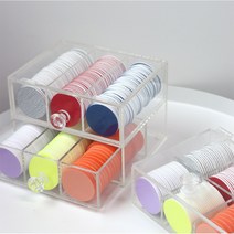 허리케인 발각질드릴용 샌딩패드 아크릴 케이스 (1단/2단), 2단, 선택안함