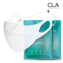 CLA 귀편한 물놀이 방수 수영장 아쿠아 마스크 2.0 스트랩 포함, 중형(여성권장), 화이트, 2매입