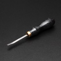 가죽공예 ONTON 흑단 우드 손 피할기 스키버 4mm