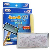 애견 잔털 속털 관리용 사각 슬리커 브러쉬 말티푸 펫