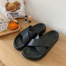 블랙 남자 여자 커플패션 학생 여름 실내화 슬리퍼 중학교 중학생 유치원 초등학교