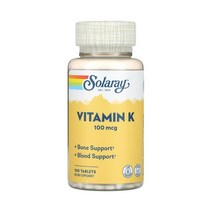 솔라레이 비타민K 100mcg 100 타블릿, 1개, 기본
