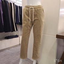 꾸즈 nc중앙로 코듀로이 배기핏 밴딩 스판바지TMB09P3