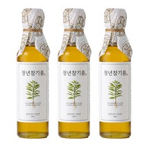 저온압착 청년 참기름, 180ml, 3개