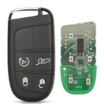 Jingyuqin 애프터 마켓 스마트 원격 키 433mhz 4A Keyless for Jeep Renegade Compass CCUV Trailhawk SIP22 M3N408213, for Renegade+4 Buttons