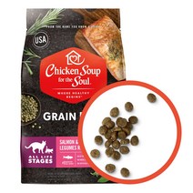 II 2024년자 최신제품 II 치킨수프 그레인프리 캣 연어와 콩 5.44KG / 고양이음식 대용량사료, 닭고기와 콩 5.44KG