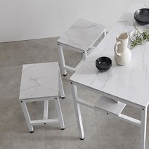 클리 1인 의자 철제 벤치 (SI149), 01.1인의자_대리석무늬