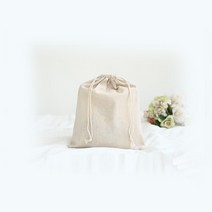 디더스트백 08 무지 삼베 면 주머니 50장, 화이트 1호_8X10(50장)