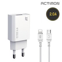 엑티몬 USB 1포트 2.0A 가정용충전기, C타입, 1개