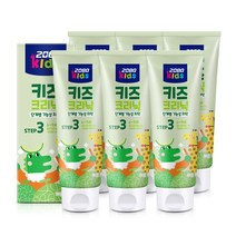 [애경] 2080 키즈크리닉 3스텝 (6~9세 ) 메론향 치약 80g x 6개, 상품명:3스텝 치약