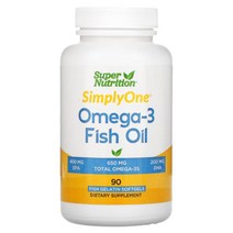 슈퍼 뉴트리션 오메가3 피쉬오일 1000mg 90 피쉬 소프트젤, (90정), 90정