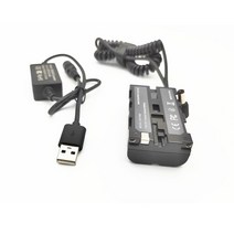 USB 컨버터 to F550F970 커플러 NP-F 더미 봄 케이블 DK-415 소니 HXR-NX5 PXW-Z150 NEX-FS100 AC-VL1, 01 기타 (ae˚) frequ