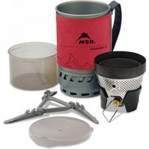 MSR WindBurner 1.0L 개인용 스토브 시스템 레드, 1개