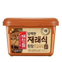 해찬들 재래식 된장, 500g, 6개
