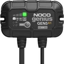 NOCO Genius GEN5X1 1-Bank 5-Amp (5-Amp Per Bank) Fully-Automatic Smart Marine Charger 12V Onboa, 1개