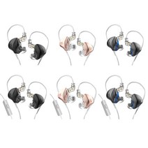 KZ HiFi 스테레오 사운드 3.5mm 유선 이어폰 라인 제어 음악 헤드폰 휴대용 작업 헤드셋 10mm 스피커 이어 버드, 03호