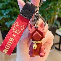 스토니 프렌치불독 방울 키링 열쇠 가방 고리