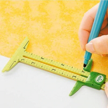 너비조절 재단용 슬라이딩 자 일정한 간격 DIY 수선 균일 마킹 재봉 특수 패션 의류