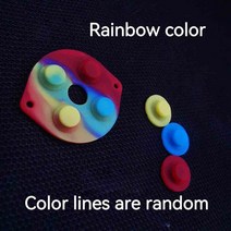GG 버튼 전도성 고무 패드 교체 SEGA 하이 라이트 LCD 스크린 키트 세가 게임 기어 쉘, 09 Rainbow