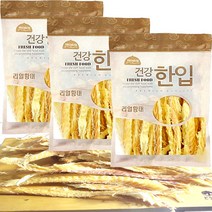 수제명가 애견용 셰프시리즈 건강 한입 간식, 황태슬라이스, 3개입