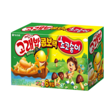 오리온 고래송이 미니믹스 과자세트, 고래빕 볶음 양념맛 3p + 초코송이 3p, 18세트