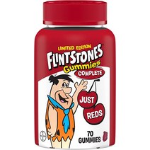 lofty최신 Flinstones Flintstones Complete Gummies Kids 비타민 저스트 레드 체리 70개
