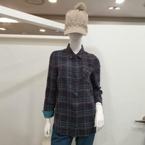 이랜드 [올포유]올포유 여성 겨울 시즌오프 80%세일 모 면혼방 민트초코 체크 남방 ALBLK9151_동아 강북점, 브라운/105_3