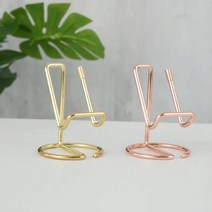 메탈 탁상용 휴대폰거치대, 메탈폰거치대_로즈골드