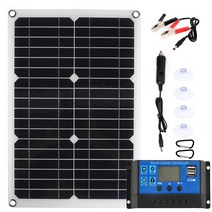 고효율 다목적 태양광패널 충전식 태양열발전기 200W 18V 솔라 패널 키트 12V 충전 배터리 30A 60A 컨트롤, 05 200W 50A Controller