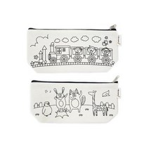 패브릭아트 컬러링 파우치(옵션선택), 기차