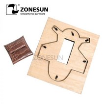 ZONESUN-Z101 맞춤형 가죽 커팅 다이 수공예 도구 동전 지갑 펀치 코인 파우치 커터 금형 DIY 종이 레이저 나이프 다이 213697, Domestic steel213697