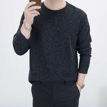 로코비전 로이 남자 오버핏 니트 라운드 긴팔 티셔츠