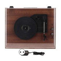 텐테이블 블루투스 5.0 비닐 레코드 플레이어 레트로 3 속도 스테레오 휴대용 턴테이블 100 ‑ 240V hot, 01 EU