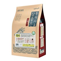 노견용 부드러운 오리 황태 애견사료 1kg 말티즈 개밥
